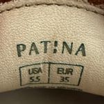 Portland Leather Patina Zoe Caramel Suede Penny Loafer Platform Lug Heel Shoe Size 5.5 Photo 6