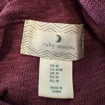 Ruby Moon  Maroon Cowl Neck Sweater Size Medium Photo 2