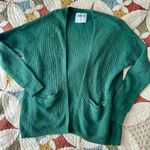 Hollister Emerald green Co. chunky knit cozy cardigan Photo 0