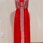 THML  Tangerine Embroidered Cut Out Dress Size Small Photo 0