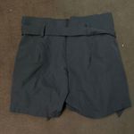 M/L Black High Waist Tie Up Shorts Size L Photo 1