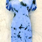 Cloth & Stone Anthropologie Womens Dress Small Liv Tie Front Mini Tie Dye Photo 0