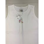 Christopher & Banks White Sleeveless Top Birdhouse Embroidery Tank Photo 2