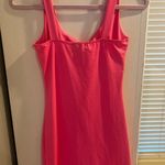 Forever 21  bodycon dress with front cut out. Barbie pink. Size Small! Photo 2