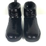 UGG Classic Mini Mirror Ball Bootie Sequin Ankle Boots Black 6 US NEW Photo 3