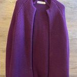 Hanna Andersson Women Chunky Knit Cardigan Purple Small Wool Love Hanna NWOT Photo 0