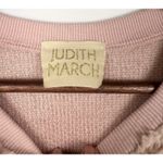 Judith March Pink Sherpa S Sweatshirt Partners N Wine Rhinestone Lettering Photo 2