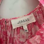 The Great Whipstitched Plumeria midi Dress tiered pink Floral prairie Sz XS Photo 3