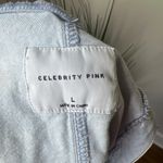 Celebrity Pink Women's Pinafore Button Down Overalls Mini Dress Large Floral Photo 8