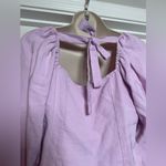 Forever 21  Lavender Long Sleeve Women’s Coquette Light Cute Button Up Blouse M Photo 6