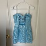 Blue strapless hoco dress Photo 1