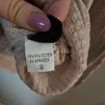 SheIn Thermal Top Long Sleeve V-Neck Button front Casual Neutral Cream Photo 8