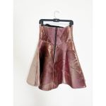 Topshop  Pink Metallic Strapless Mini Dress Size 8 Fit & Flare Barbie Fairy Rave Photo 14