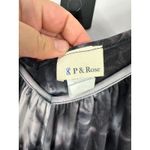 P & Rose Jumpsuit Small Black White Tie Dye Wide Leg Pockets Boho Festival Beach Photo 2