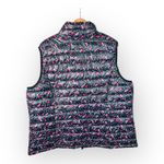 Woman Within size 1X Floral Print Quilted Puffer Vest Zip Up Photo 1