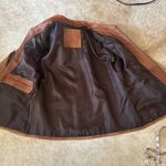 None Vintage rustic lightweight butter soft Brown Leather Jacket no tags Photo 8