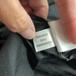 DKNY NWT Black Nylon Zip Up Cropped Cinched Long Sleeve Bomber Jacket Medium Photo 10