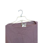 Fuzzi 100% Wool‎ Ribbed Half Sleeve Sweater Women Size Medium Purple Boat Neck Photo 2