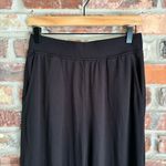 Lou & grey  Black Jersey Knit Wide Leg Pants, S Photo 2