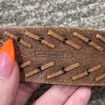 Fossil Western Boho Indie Brown Genuine Braided Leather Statement Buckle Belt Photo 7