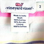 Vineyard Vines Stripe Shirt Dress Sleeveless Collared Multicolor Mini Size 2 Photo 2