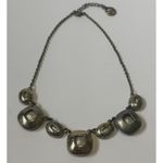 Trifari Vintage Crown Crystal Rhinestones Silver Tone Statement Necklace 15" Photo 4