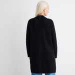 J.Crew NWT Juliette in Black Open-Front Knit Collarless Sweater Blazer 3X Photo 5