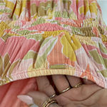 Billabong Sunset Dream Maxi Dress V Neck Strappy Tiered Skirt Boho Beach‎ LG Photo 5