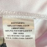 Sandra Darren Sandra Darren Midi Dress Womens 6 Pink White Striped V-Neck Cap Sleeve Summer Photo 5