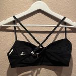 Nike Women’s Dark Gray Black Sports Bra Size Medium Photo 3