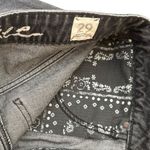 We The Free Free People  Bailey Black Denim Mini Skirt Frayed Hem Size 29 NWOT Photo 5