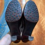 UGG  Isabella Brown Suede Heeled Mule Sheepskin Lined Photo 4