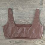 SKIMS  Faux Leather‎ Bralette - Size 2X - Cocoa - NWT Photo 3