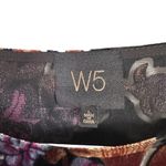 W5 Women's Sz L Floral Flare Sleeve Velvet Velour Semi Sheer Blouse Boho Hippy Photo 4