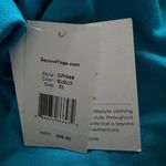 Beyond Yoga  ALL TIME CROPPED PULLOVER Turtleneck Blue NWT Photo 3