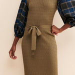 Anthropologie  Current Air Plaid Sweater Dress M Photo 0