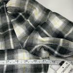 BP NWT Plaid Long Sleeve Minidress Black White Gray Tiered Square Neck L Photo 9