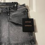 NWT Mother Superior The Breaker Mini Skirt In Shadow Dancing Size 31 Denim Skirt Gray Photo 9