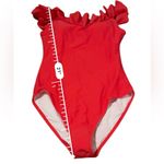 Old Navy  Red Ruffle Neckline One Piece Swimsuit Sz‎ S NEW Photo 7