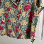Jones New York  women’s Floral Short Sleeve Shirt X-Large Photo 2
