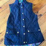 Lilly Pulitzer  Navy blue Quilted Vest getaway medium Photo 0