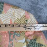 SK &‎ Company Blazer Tropical Leaf Print Button Front Career Jacket Silk Size M Pink Size M Photo 13