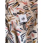 CAbi Marni Abstract Print Long Sleeve Popover Blouse Women’s Size Medium Photo 5