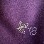 Vintage Victoria Holley Lined Pencil Skirt. Embroidered flower pattern. Size 16. Purple Photo 6