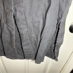 INA  Grey V Neck Short Sleeve Button Front Dress size S Photo 6