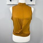Lululemon Time to Restore Mock Neck Tank Size 8 Spice Bronze EUC Photo 2