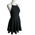 Lulus  Adore You Black Pearl Skater Strappy Back Mini Dress Size S Photo 4