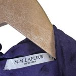 MM.LaFleur M.M. LaFleur Twyla Long Sleeve Surplice Top Womens S Purple Dotted Office Siren Photo 5