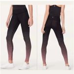 Lululemon Wunder Under Hi-Rise Tight Ombre Speckle Women's Sz 2 Outdoor Gym EUC Photo 1