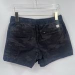 Vuori  Ripstop Shorts Small‎ Black Gray Camo VW364 Drawstring Zip Pocket Cotton Photo 1